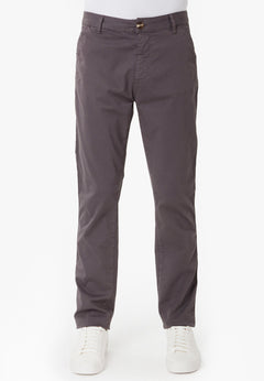 Men's Slim-Fit Organic Cotton Trousers Asphalt