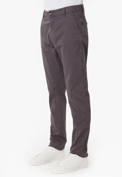 Men's Slim-Fit Organic Cotton Trousers Asphalt