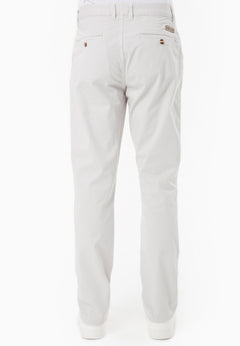 Men's Slim-Fit Organic Cotton Trousers Light Grey