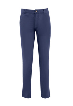 Men's Slim-Fit Organic Cotton Trousers Navy