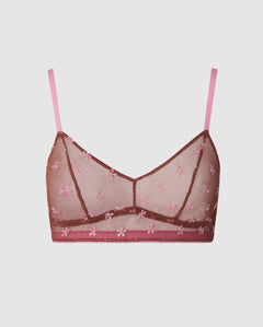 Mesh Balconette Mocha/Candy Pink