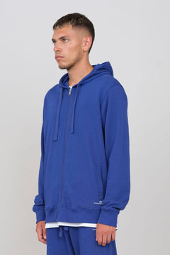 Men's Hoodie With A Zipper Royal Blue