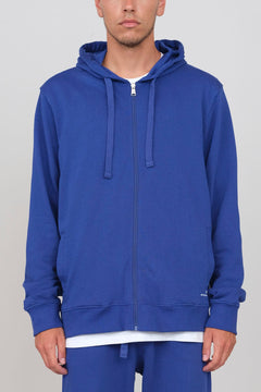 Men's Hoodie With A Zipper Royal Blue