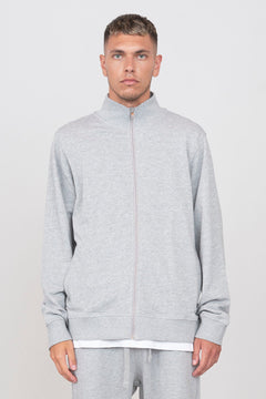 Men's Sweatshirt With A Zipper Grey