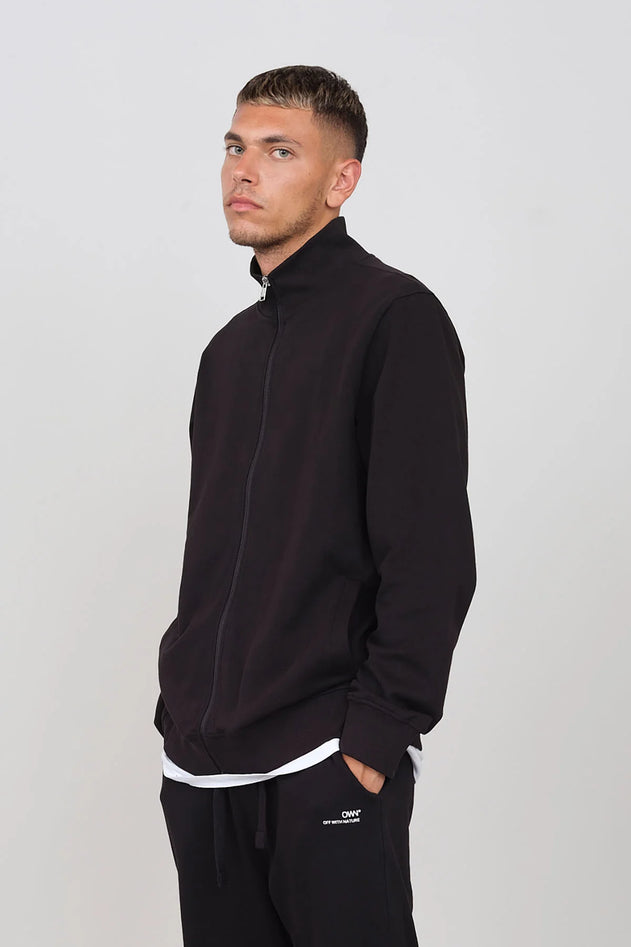 Men's Sweatshirt With A Zipper Black