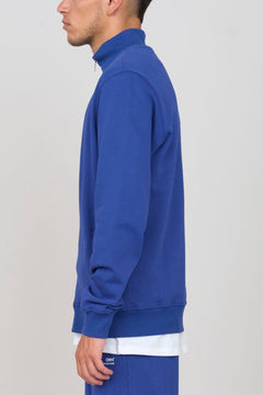 Men's Sweatshirt With A Zipper Blue