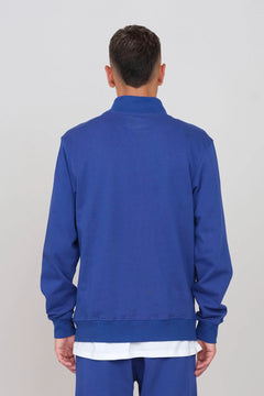 Men's Sweatshirt With A Zipper Royal Blue