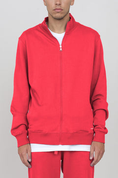 Men's Sweatshirt With A Zipper Red