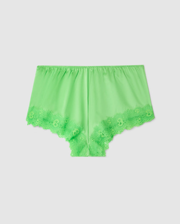 Silk Lace Shorts Mint Green