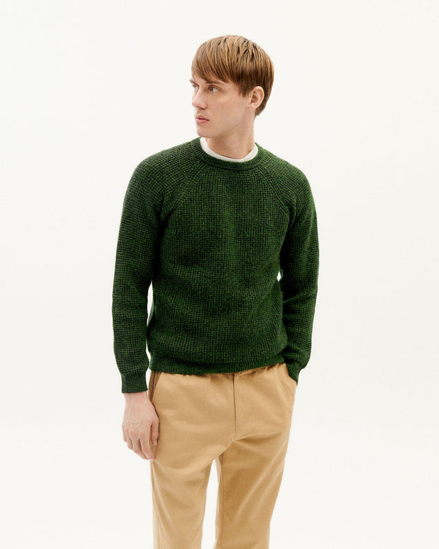 Green wool Anteros sweater