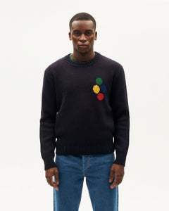 Dark blue wool Khem sweater