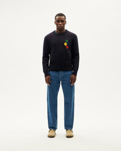 Dark blue wool Khem sweater