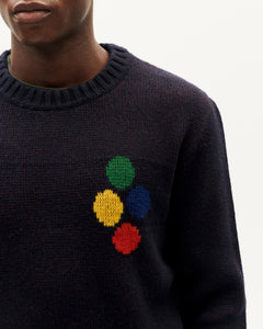 Dark blue wool Khem sweater