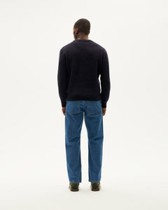 Dark blue wool Khem sweater