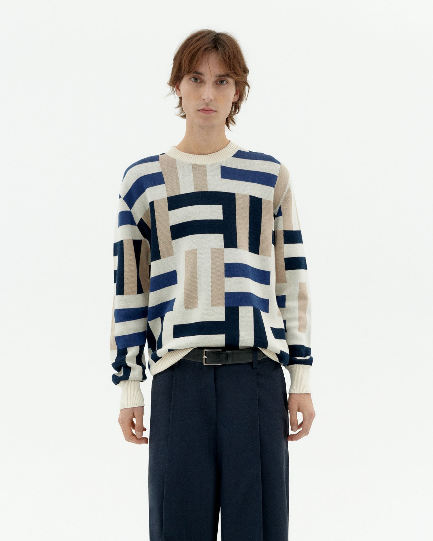 Checkered field Khem sweater