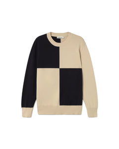 Khem Knitted Sweatshirt Black/Ecru