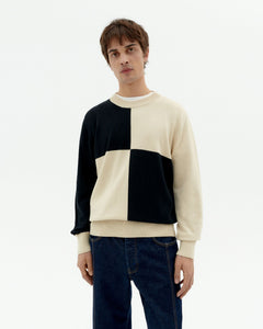 Khem Knitted Sweatshirt Black/Ecru