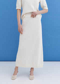 Knitted Cotton Midi Skirt Lily