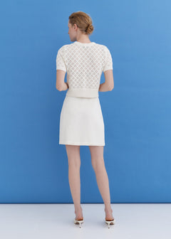 Knitted Cotton Mini Skirt Lily