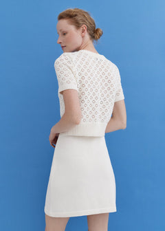 Knitted Cotton Lace Top Lily
