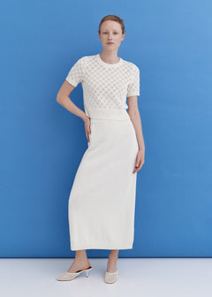 Knitted Cotton Lace Top Lily