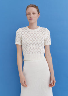 Knitted Cotton Mini Skirt Lily