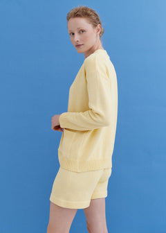 Knitted Cotton Cardigan with Buttons Sun