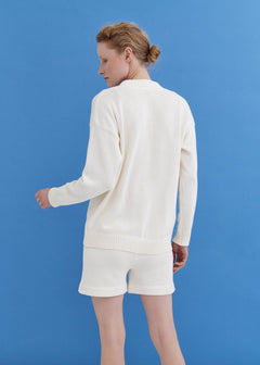 Knitted Cotton Cardigan with Buttons Lily