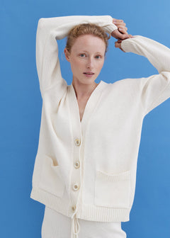 Knitted Cotton Cardigan with Buttons Lily