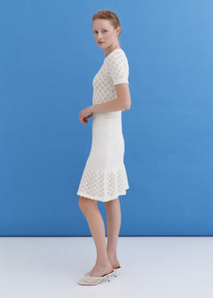 Knitted Cotton Lace Dress Lily