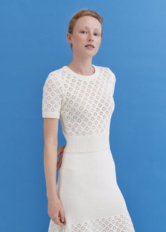 Knitted Cotton Lace Dress Lily
