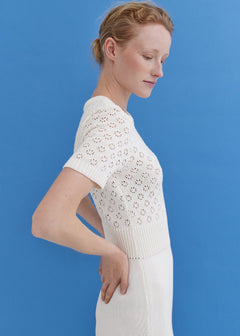Knitted Cotton Lace Dress Lily