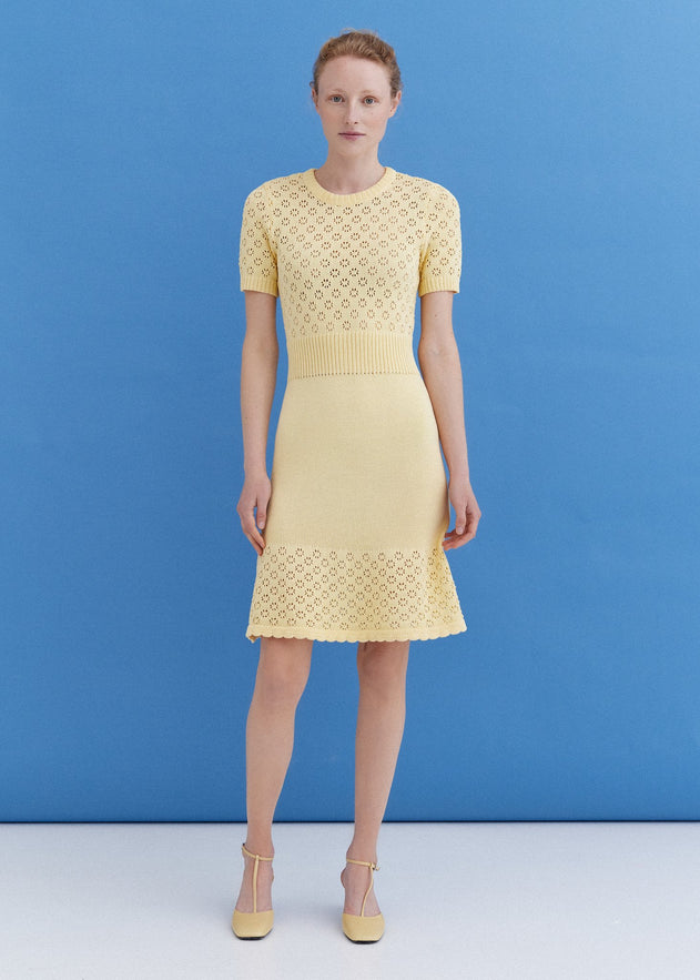 Knitted Cotton Lace Dress Sun