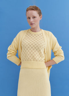 Knitted Cotton Lace Top Sun