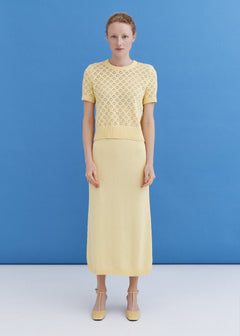 Knitted Cotton Lace Top Sun