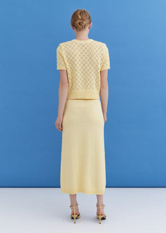 Knitted Cotton Lace Top Sun