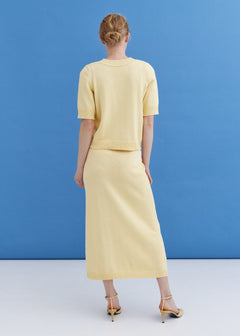 Knitted Cotton Short Sleeve Top Sun