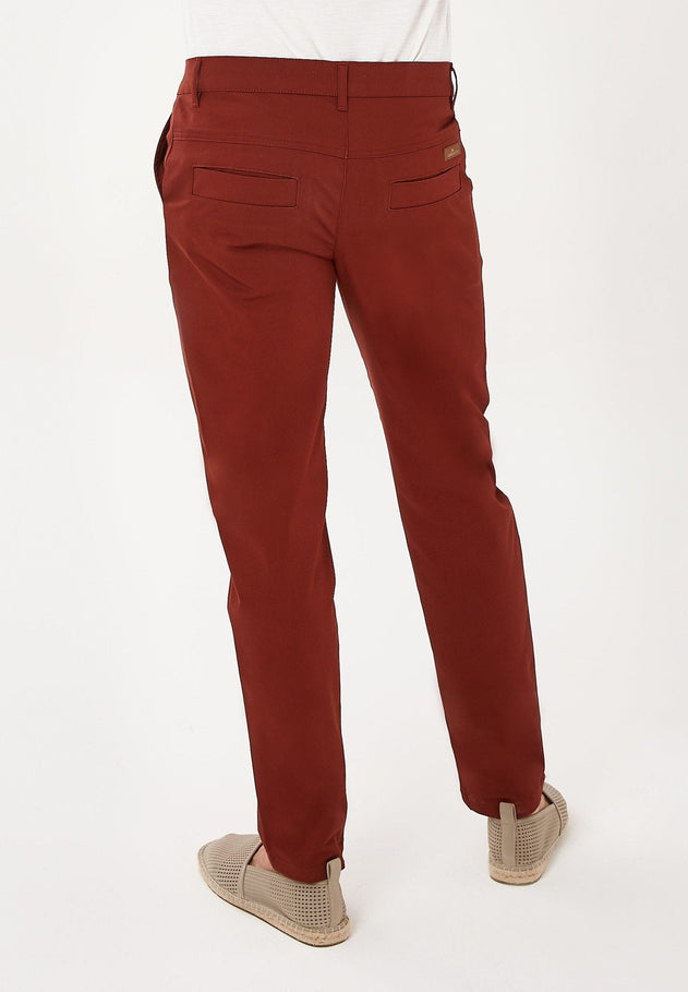 Men's Organic Cotton Chino Pants Hot Chocolate