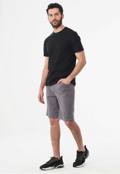 Men's Five-Pocket Organic Cotton Bermuda Shorts Shadow