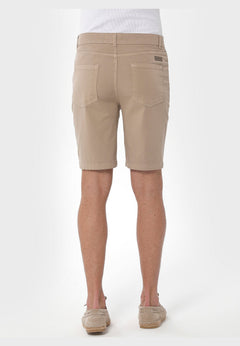 Men's Five-Pocket Organic Cotton Shorts Beige