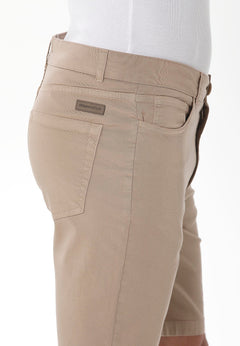 Men's Five-Pocket Organic Cotton Shorts Beige