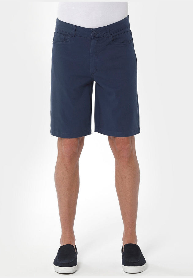 Men's Five-Pocket Organic Cotton Shorts Navy
