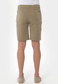 Men's Five-Pocket Organic Cotton Shorts Olive