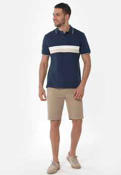 Men's Slim Organic Cotton Chino Shorts Beige