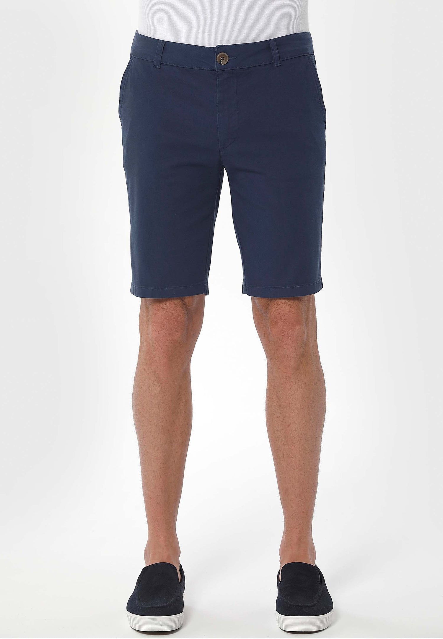 Men's Slim Organic Cotton Chino Shorts Navy
