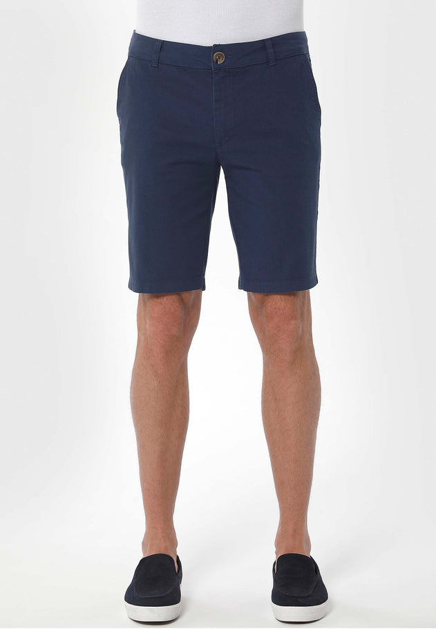 Men's Slim Organic Cotton Chino Shorts Navy