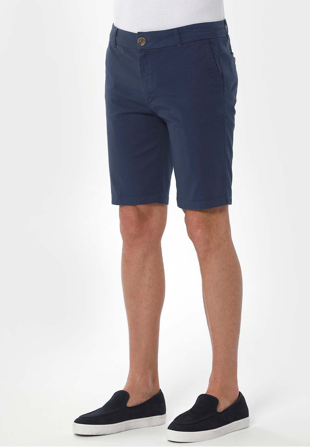 Men's Slim Organic Cotton Chino Shorts Navy