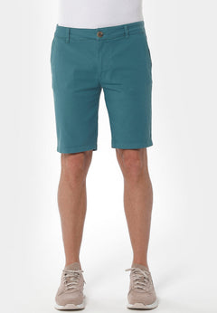 Men's Slim Organic Cotton Chino Shorts Petrol Green