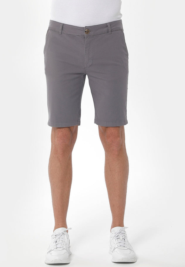 Men's Slim Organic Cotton Chino Shorts Shadow