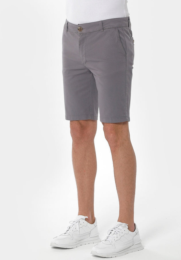Men's Slim Organic Cotton Chino Shorts Shadow